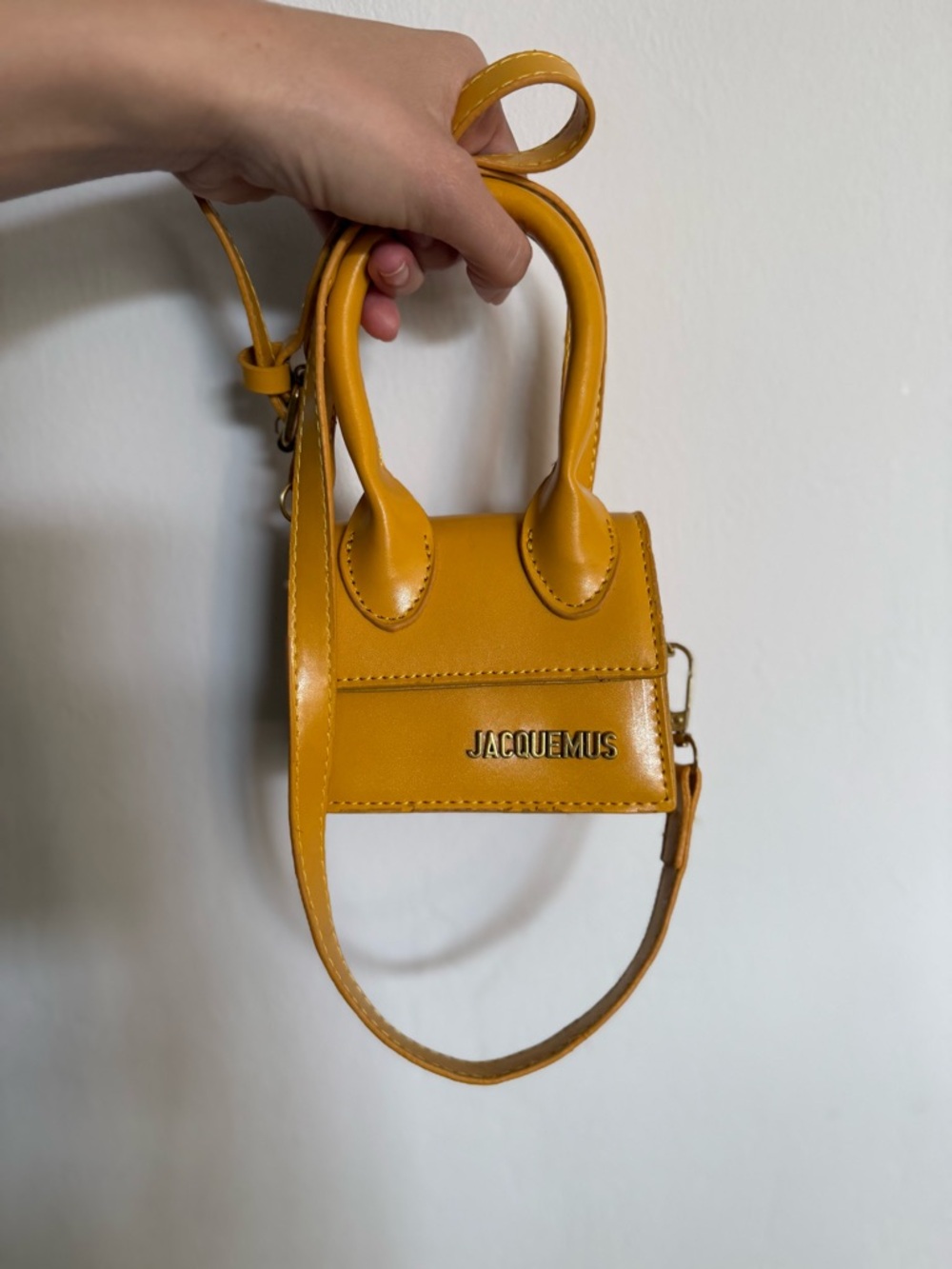 Mini Crossbody Bag in Mustard Yellow